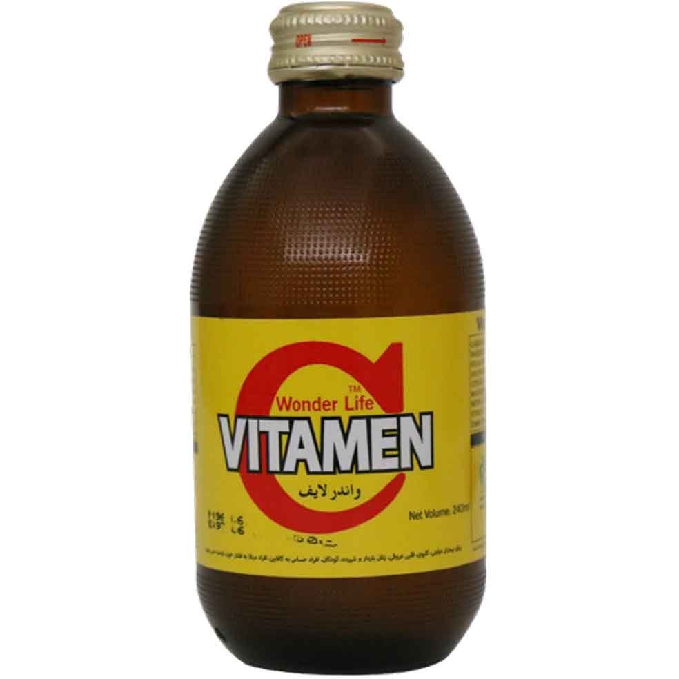 نوشیدنی گازدار انرژی زا ویتامین c  با طعم پرتقال و آناناس چارلی (240cc) 