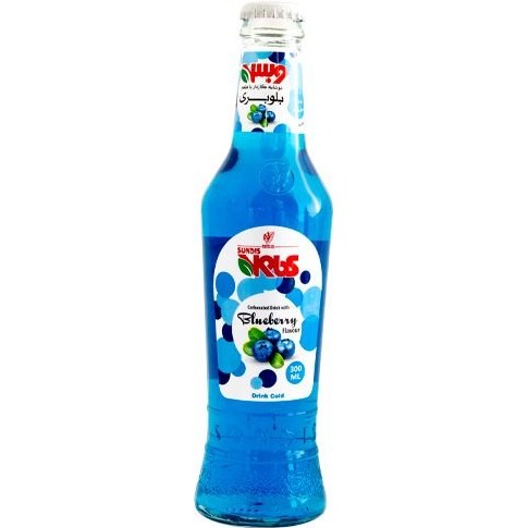 نوشابه شیشه وبس بلوبری  