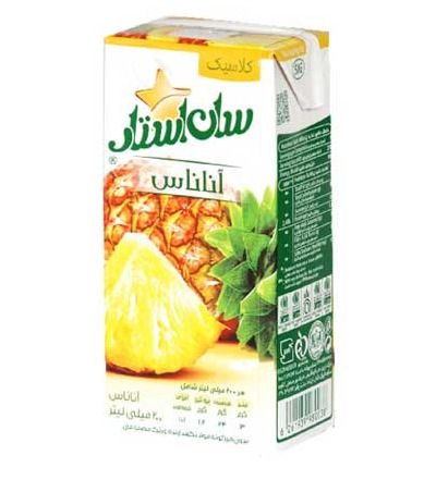 آبمیوه آناناس (200cc) سان استار