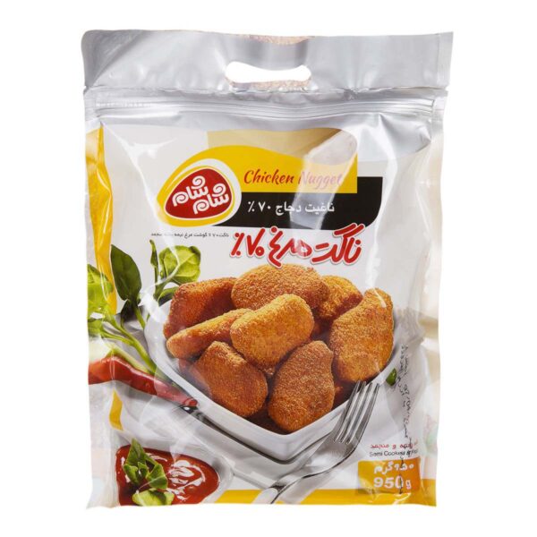 ناگت مرغ 70% - 950 گرمی شام شام  