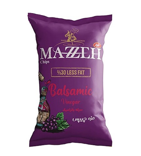 چیپس سرکه بالزامیک مزمز 60 گرم مزه  