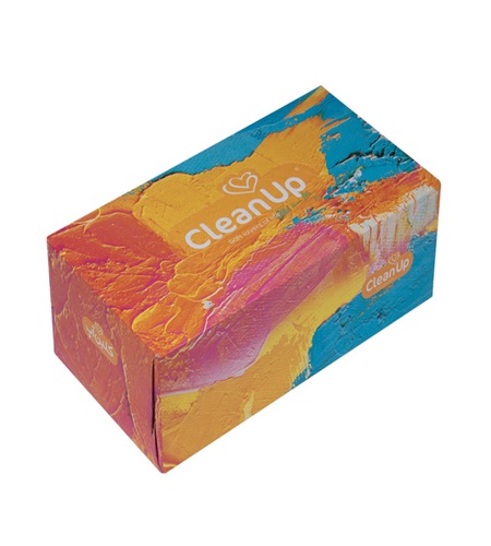 ای - کلکسیون بافت 150برگ- دستمال کلین آپ (جعبه)  