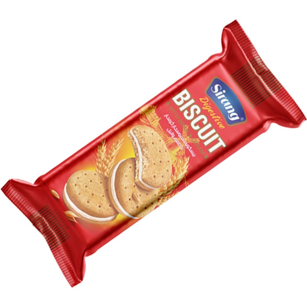 بیسکویت سبوسدار کرمدار وانیلی   سیرنگ (100گرم) 