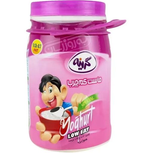 ماست دبه کم چرب گرینه 2000  