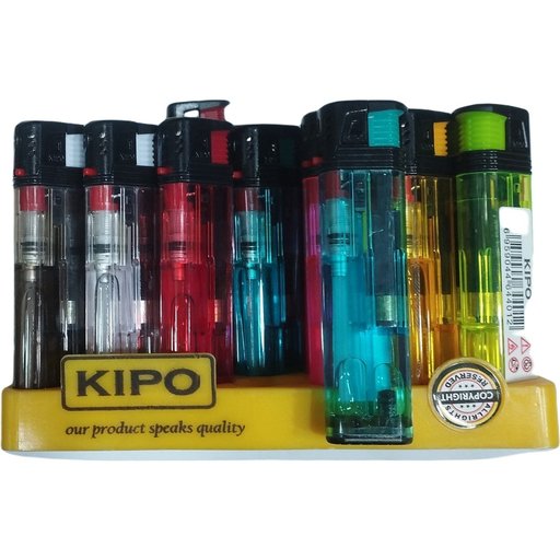 فندک ساده کوره ای جیبی شفاف  