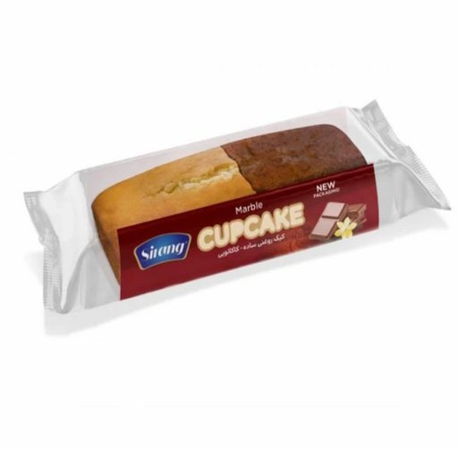 کیک روغنی ماربل دورنگ کره ای وانیلی  (110گرم)  سیرنگ