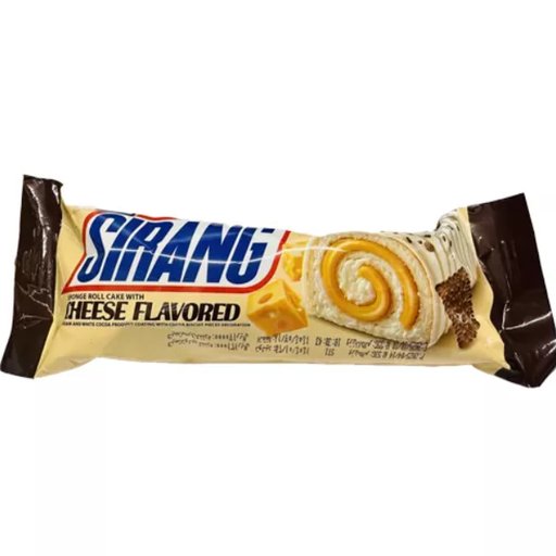 کیک اسفنجی رول پنیری با روکش چیزکیک (55گرم) 