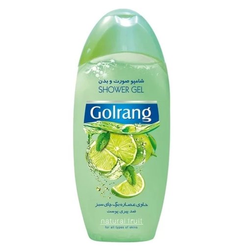 شامپو بدن میوه ای چای سبز حاوی ویتامین (400گرم) گلرنگ