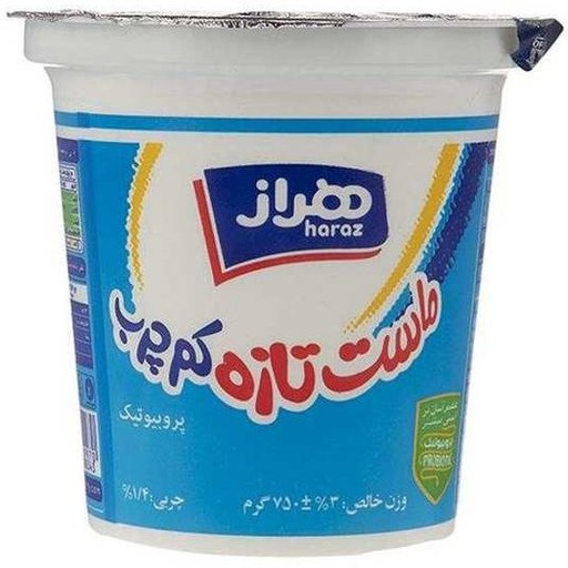 ماست پروبیوتیک 750 گرمی کم چرب غنی شده با ویتامین  D3 لبنی دوشه آمل هراز